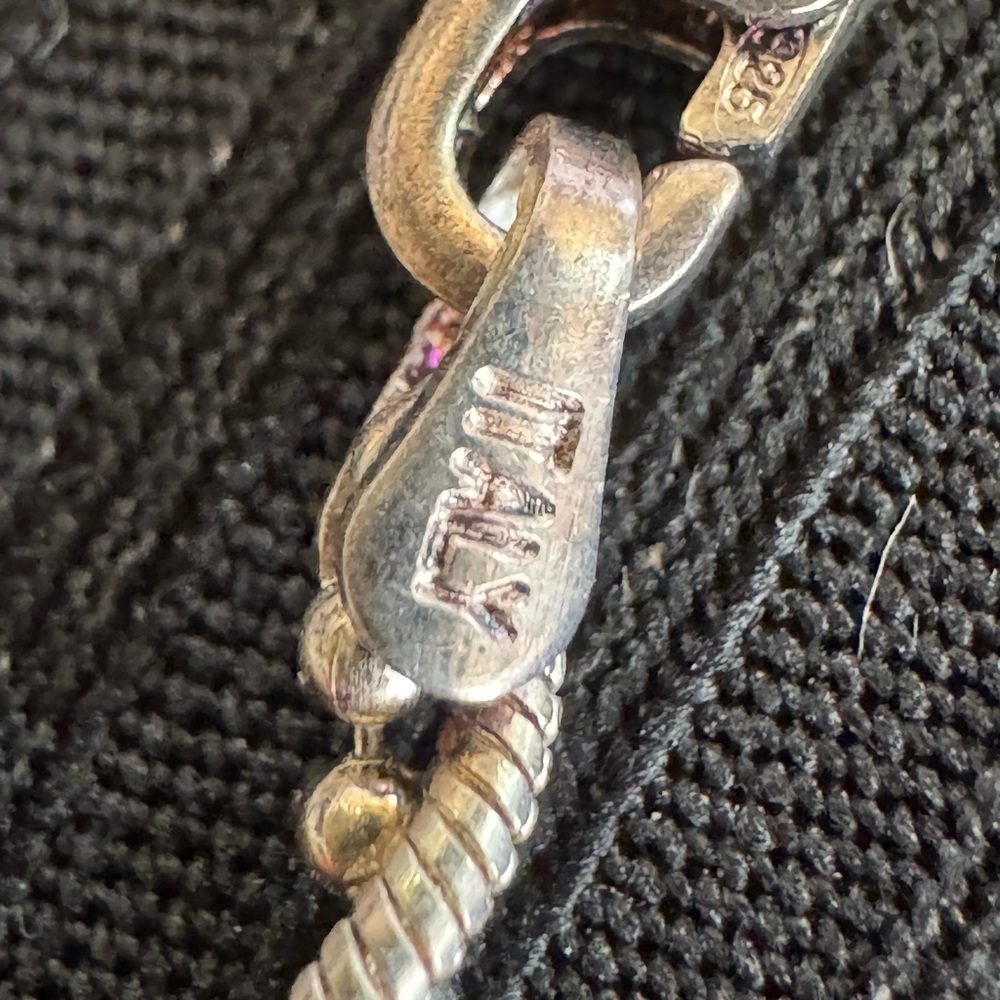 925 Sterling Silver Gold Plated Italy Twisted Rope Chain Necklace. Made in Italy - Picture 5 of 6
